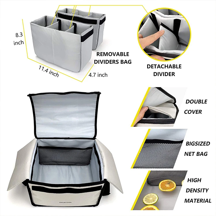 Изготовленная на заказ мягкая сторона, сумка-холодильник для путешествий на открытом воздухе, пикника, напитков, фруктов, доставка, термоизолированная сумка-холодильник для упаковки сэндвичей