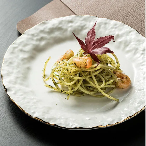Modern Ceramic Bowl Plate Home Creative White Ceramic Dish Fashion Restaurant Restaurant Plates and Bowl