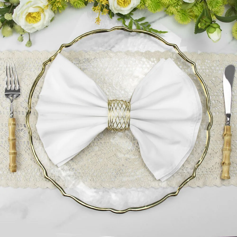 Новая индивидуальная высококачественная зарядная пластина из прозрачного стекла с золотой оправой и подсолнечником