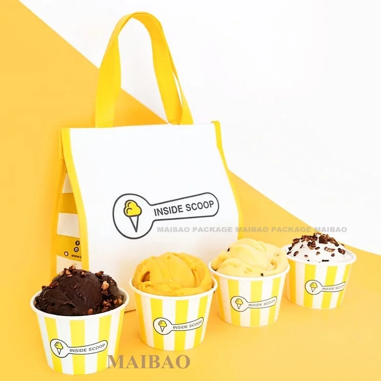 Экологически чистая большая сумка-холодильник, изготовленная на заказ водонепроницаемая термосумка для обеда, изолированная нетканая сумка-тоут с подогревом, сумка для доставки еды с застежкой-молнией