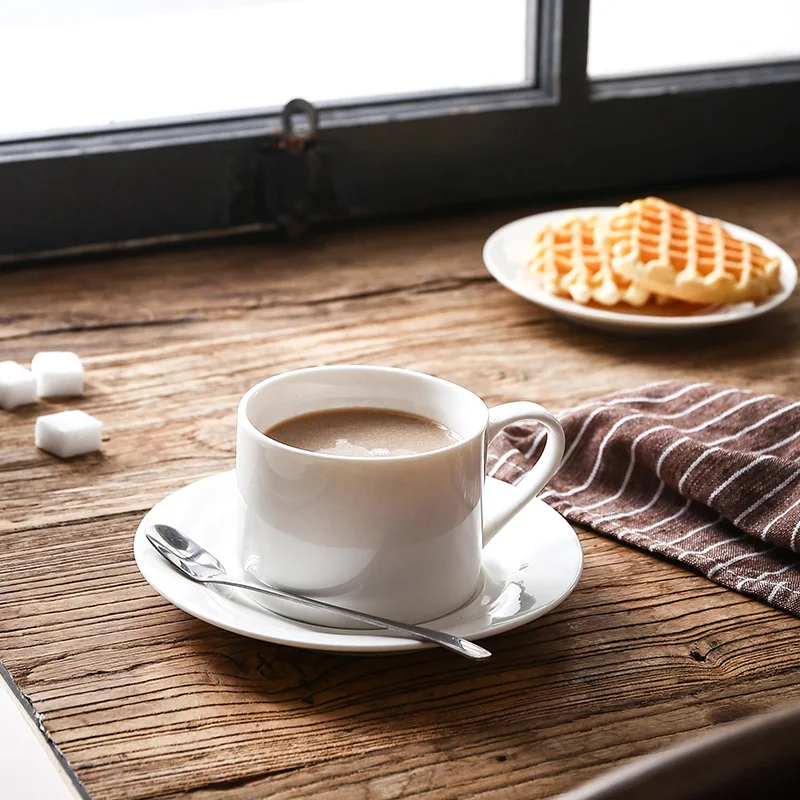 Набор керамических кофейных кружек в скандинавском стиле с крышкой и ложкой, кофейные чашки оптом для кафе, чайной чашки и блюдца, ресторана