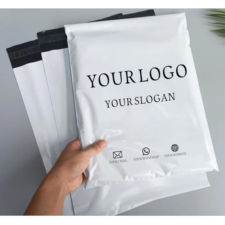 环保可持续塑料化妆品包装运输信封定制标志可堆肥塑料邮袋邮寄邮袋