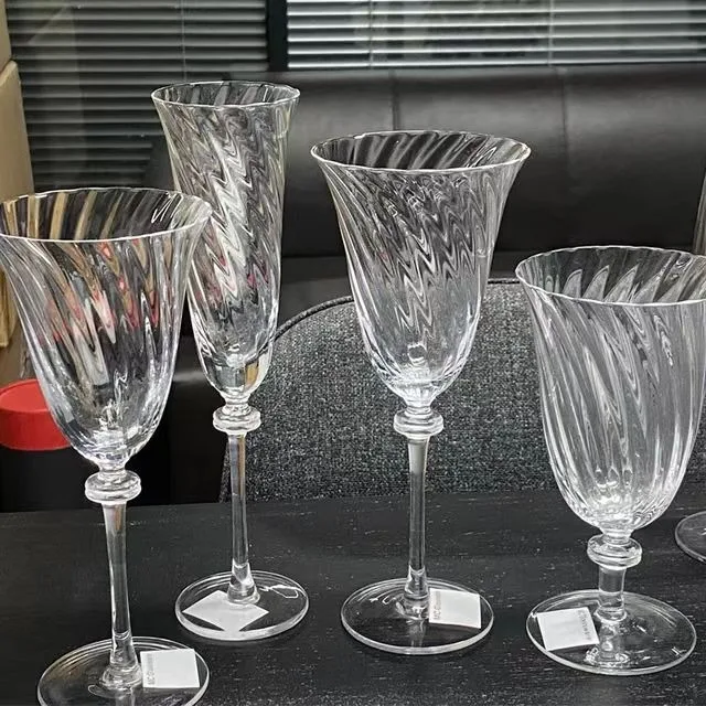 Классические бокалы для шампанского с золотой оправой и вертикальной полоской, бокал для вина, роскошные свадебные бокалы для вина