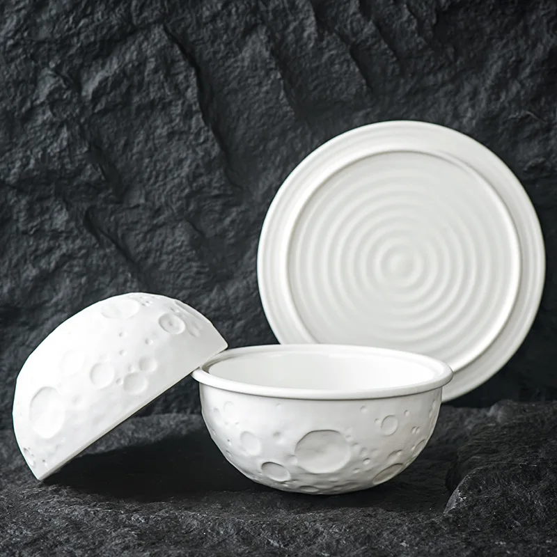 Vaisselle Piatti Pratos Набор для ресторана отеля Horeca Шар из вулканической породы Каменный поднос для супа Посуда из сухого льда Шаровая чаша для мороженого