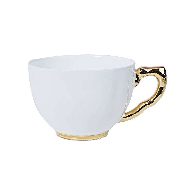 Керамический кофейный сервиз Chaozhou, китайский кофейный чайник с костяным золотом