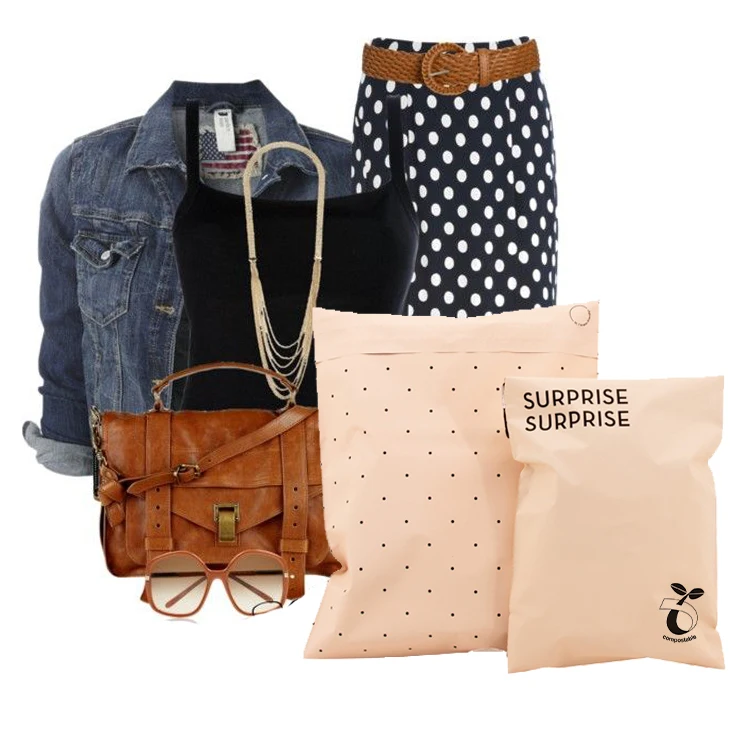 Большой экологически чистый биоразлагаемый пластиковый логотип с индивидуальным логотипом, курьерская почтовая служба, полиэтиленовые пакеты для упаковки нижнего белья для одежды