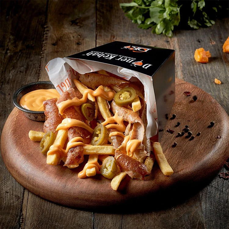 Напечатанный на заказ фаст-фуд на вынос Togo, хот-дог, картофель фри, немецкий туйкиш, гриль, мясная упаковка, бумажная упаковка для донер-кебаба