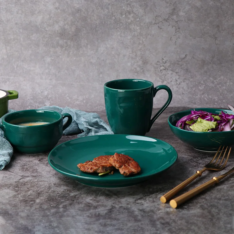 Горячие тарелки для продажи, керамический обеденный сервиз, керамическая посуда Pratos De Porcelana для оптовой продажи производителя, дешевая цена