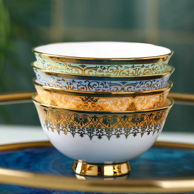 Luxury Tableware Set Promotional Customized Printed logo Business Gift Box Set Ceramic Strawberry Bowls