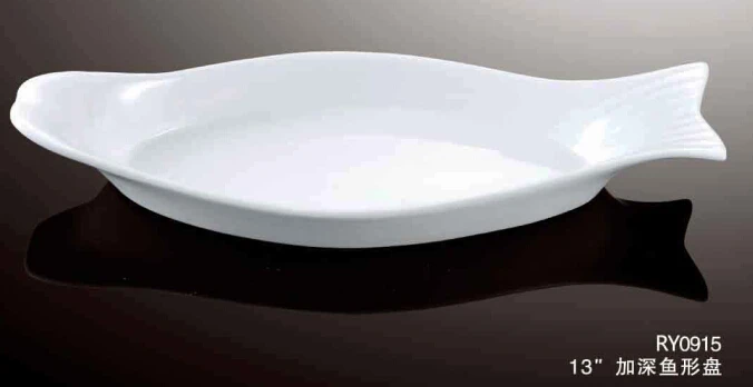 Керамические тарелки в форме рыбы 18 дюймов, посуда, дизайн кухни, ужина, фарфоровые тарелки на заказ