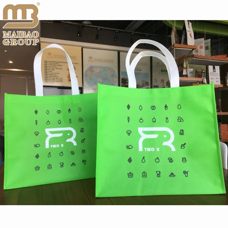 Рекламные устойчивые экологически чистые переработанные сумки из полипропиленовой ткани ультразвуковые нетканые сумки для покупок в супермаркете многоразовые продуктовые сумки