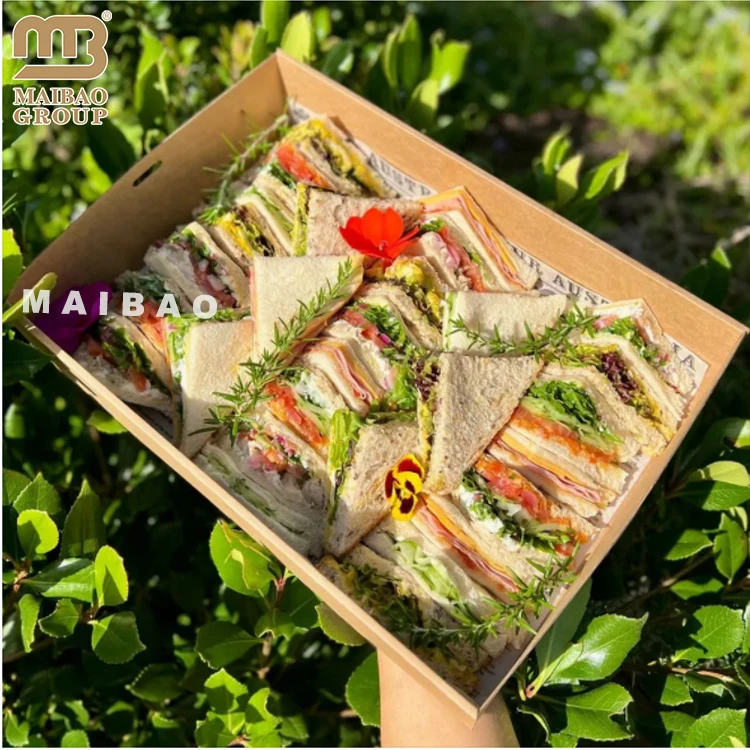 Изготовленная на заказ смешанная коробка для печенья Petit Croissant, шоколадное печенье, крафт-бумага, коробка для десерта, упаковка для кейтеринга, коробка для сырного ассорти