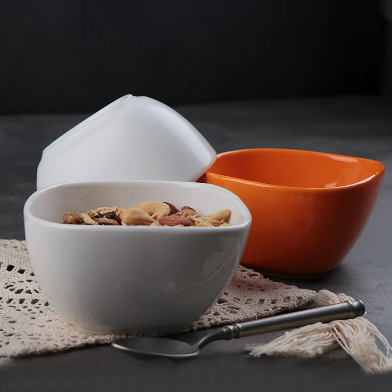 Изготовленные на заказ фарфоровые керамические сервировочные миски, фарфоровая чаша высокого качества, роскошная фарфоровая суповая миска