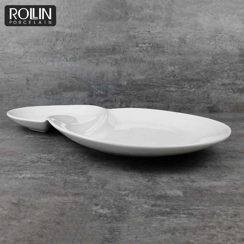 Высококачественные фарфоровые тарелки с уникальным дизайном, 8 форм, изготовленные на заказ, пригодные для использования в отеле