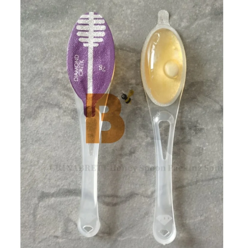 Лидер продаж Brett Manufacturing, одноразовая пластиковая ложка для меда, не содержащая бисфенола-А, нестандартные размеры 7 г, 10 г, 12 г, 15 г для путешествий, свадьбы