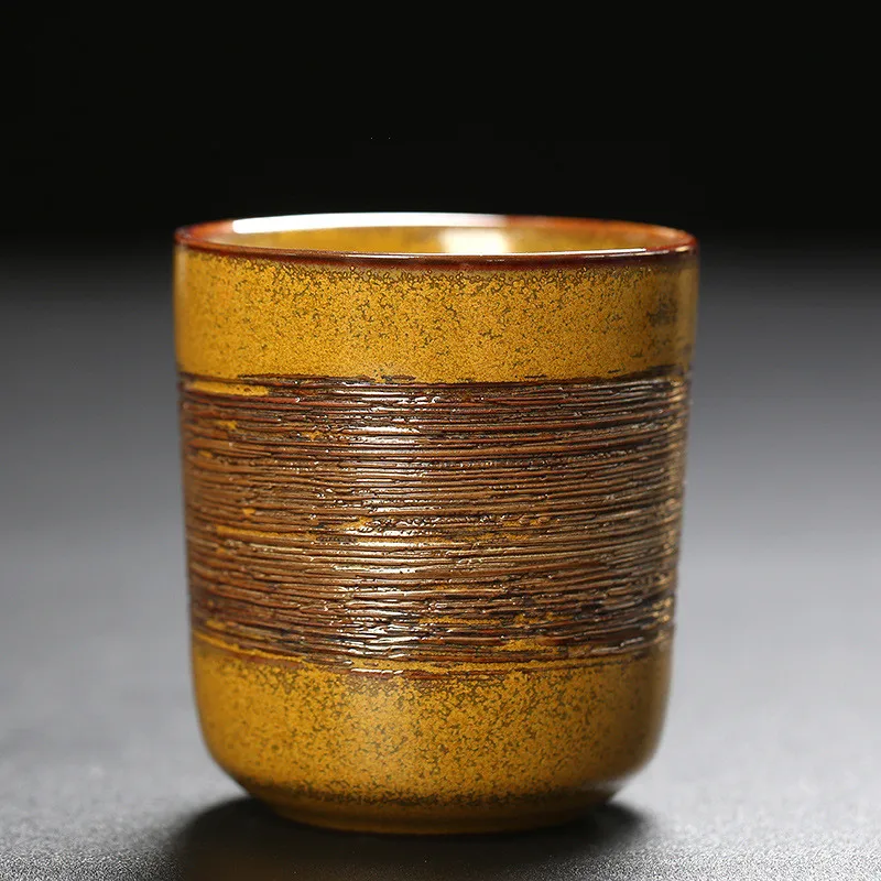 Retro Kiln Change Ceramic Coffee Cup Mugs Coarse Pottery Mug Japanese Style Tea Cups