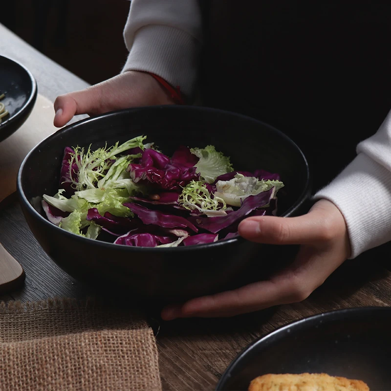 Керамический белый черный набор тарелок, набор посуды, фарфоровая посуда, 16 шт., керамический фарфоровый обеденный набор для мероприятий, посуда и тарелка