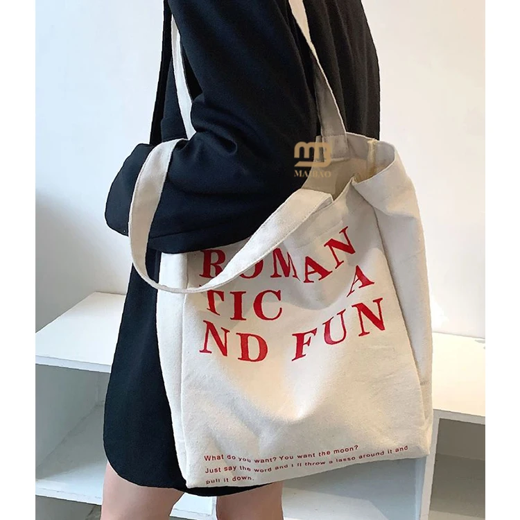 Оптовая многоразовая большая сумка из хлопка с логотипом для путешествий и покупок из хлопка с застежкой-молнией Эко-холщовая сумка-тоут с внутренними карманами