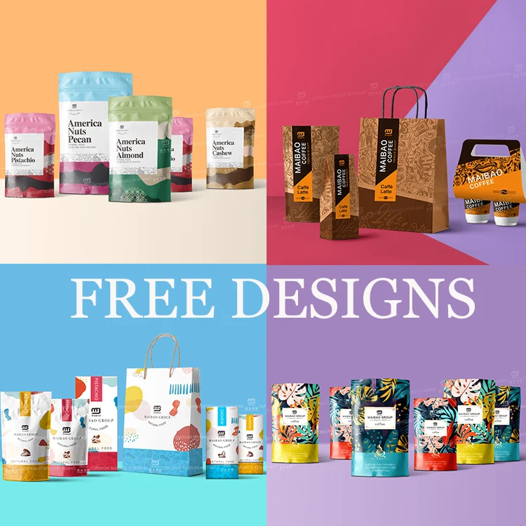 Изготовленный на заказ многоразовый экологически чистый Pla биоразлагаемый стоячий пакет для упаковки пищевых продуктов на молнии прозрачный прозрачный мешочек для специй