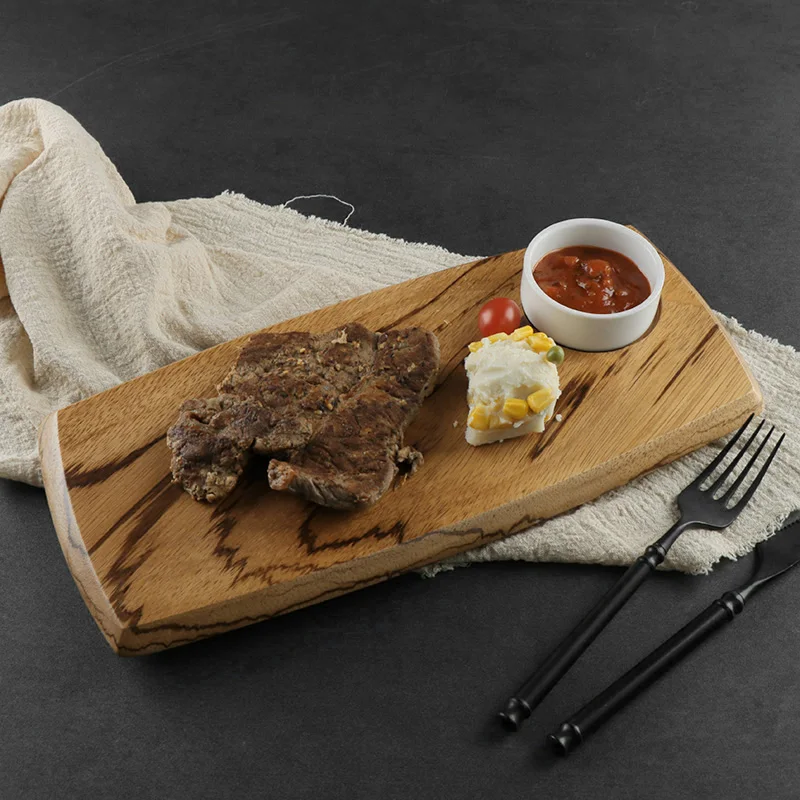 Деревянная доска с индивидуальным логотипом, оптовая продажа, обеденная тарелка, тарелка для стейка, деревянные тарелки, ресторанное блюдо, разделочная доска, деревянная доска