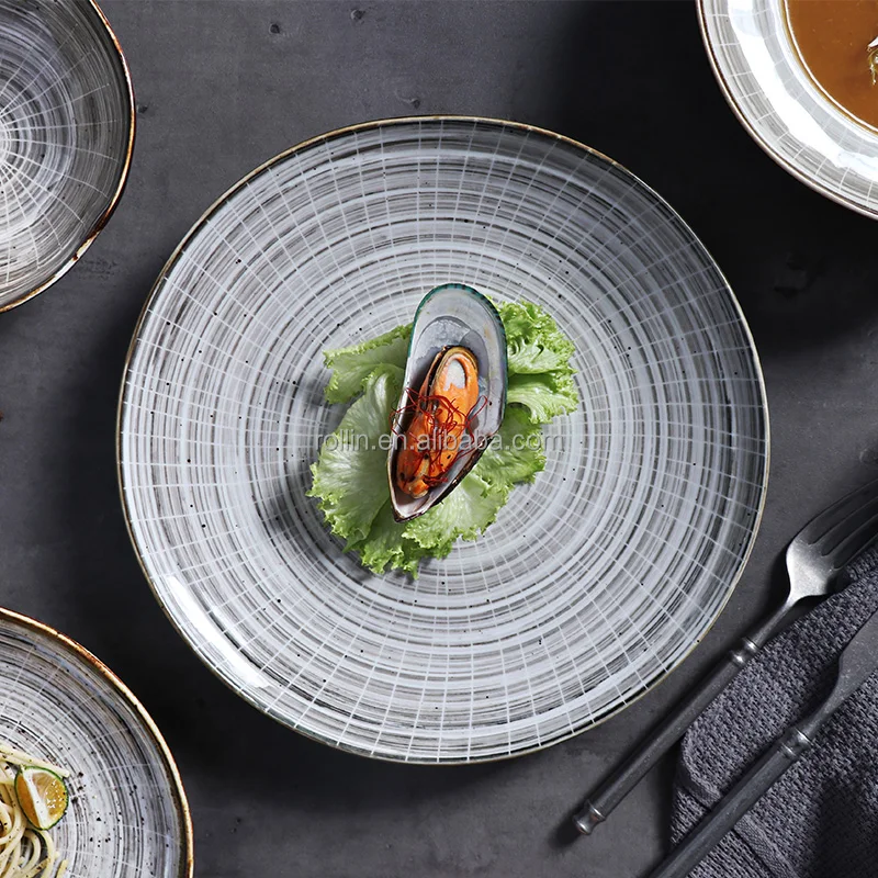 AB керамический класс, набор круглых керамических тарелок, оптовая продажа, набор керамической посуды из 16 предметов, Прямая цена с завода, набор столовой посуды