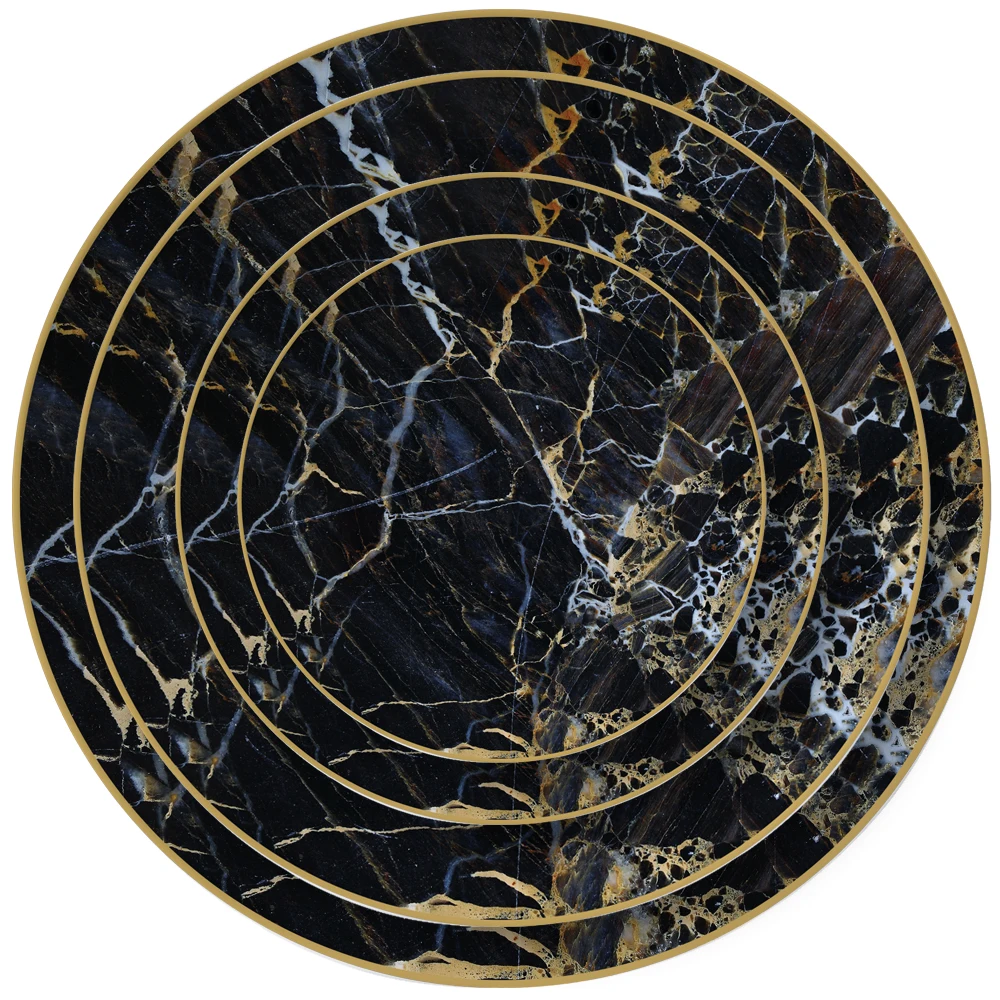 Черное золото, количество, керамика для вечеринок, нерегулярный стиль, техника, обеденные сервизы, дешевая цена, уникальная тарелка, британский фарфор