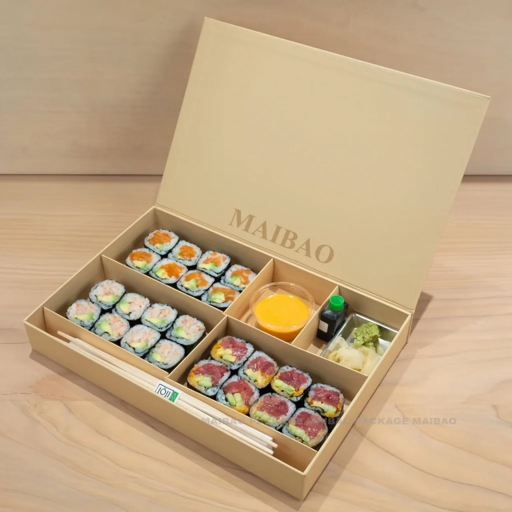 Бумажный лоток с принтом на заказ, одноразовый лоток для суши, жареной курицы, хот-дога, бумажный лоток для доставки еды, контейнер для упаковки