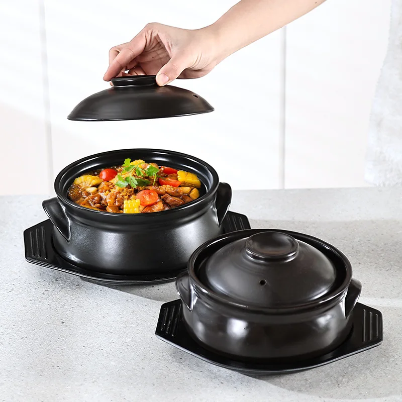 Hot Sale Large Korean Bibimbap Stone Pot Factory Direct Cooking Pot with Packaging Commercial Restaurant