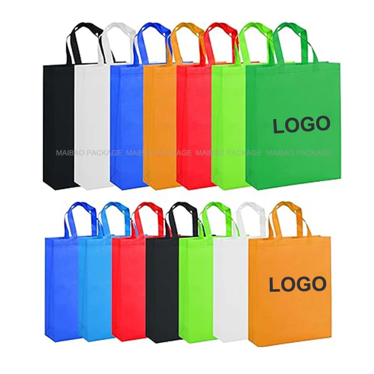 Изготовленная на заказ экологически чистая перерабатываемая нетканая сумка из спанбонда, нетканая большая сумка Bolsas Recicables, многоразовая сумка для покупок с логотипом