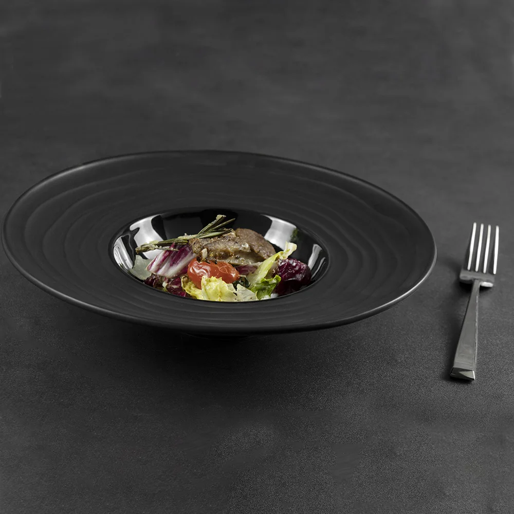 Керамическая тарелка для супа для отелей, наборы керамических тарелок высокого качества, оптовая продажа, тарелки для общественного питания, другие товары для отелей и ресторанов