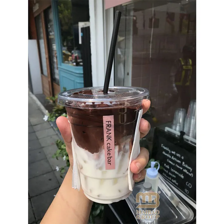 Одноразовая чашка для чая с молоком и кофе для домашних животных, биоразлагаемая на заказ пластиковая чашка для холодных щенков на 10 унций с крышкой, компостируемые прозрачные чашки для питья Pla