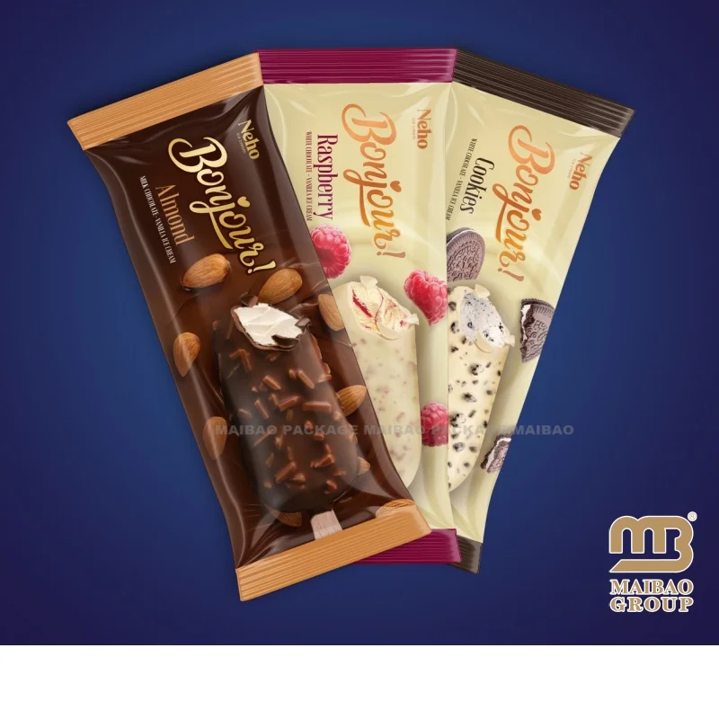Дизайн упаковки. Изготовление на заказ. Пластиковые хорошие упаковочные пакеты. Empaque De Helado. Обертки для мороженого. Упаковочная сумка.
