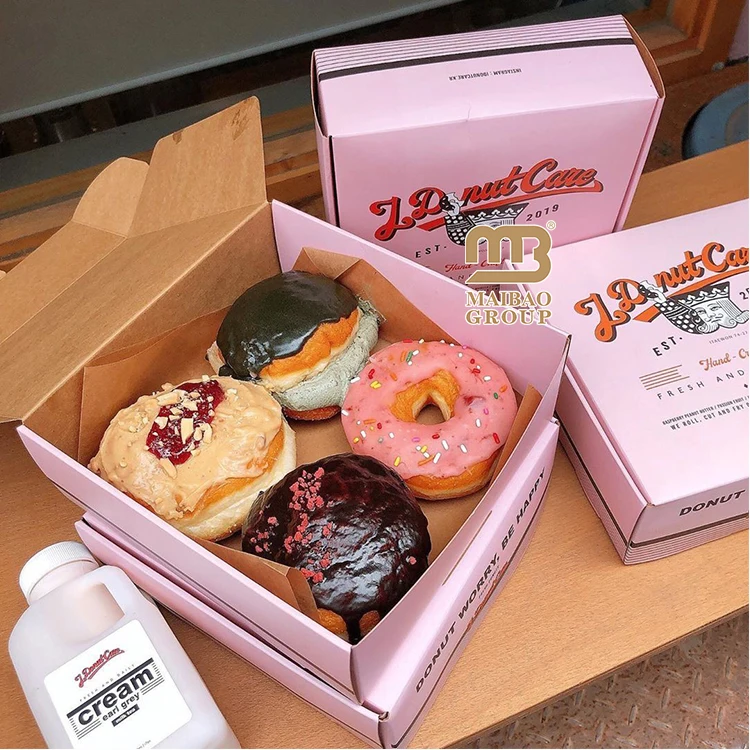 Оптовая торговля нестандартной конструкции большая одноразовая коробка для послеобеденного чая из крафт-бумаги, перерабатываемая упаковка для десертов и закусок для печенья