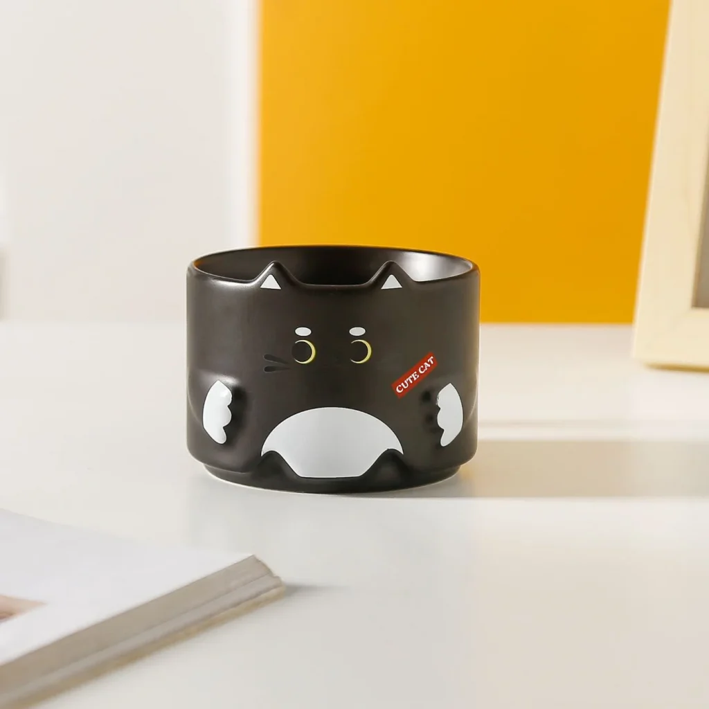 High Quality Cartoon Porcelain Mug Sustainable Business & Household Water & Coffee Cup Funny Party Drinkware Gift Stack Cup