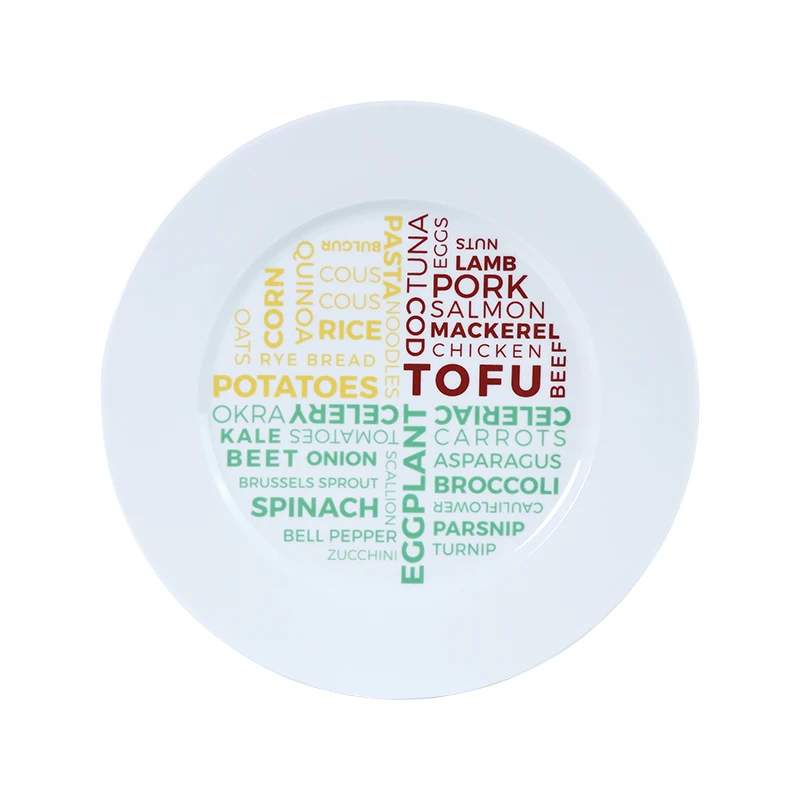 Чаочжоу керамическая тарелка для горячего ужина, фарфоровая тарелка с белым отделением по индивидуальному заказу, фуршетные тарелки, посуда для кейтеринга, мероприятий