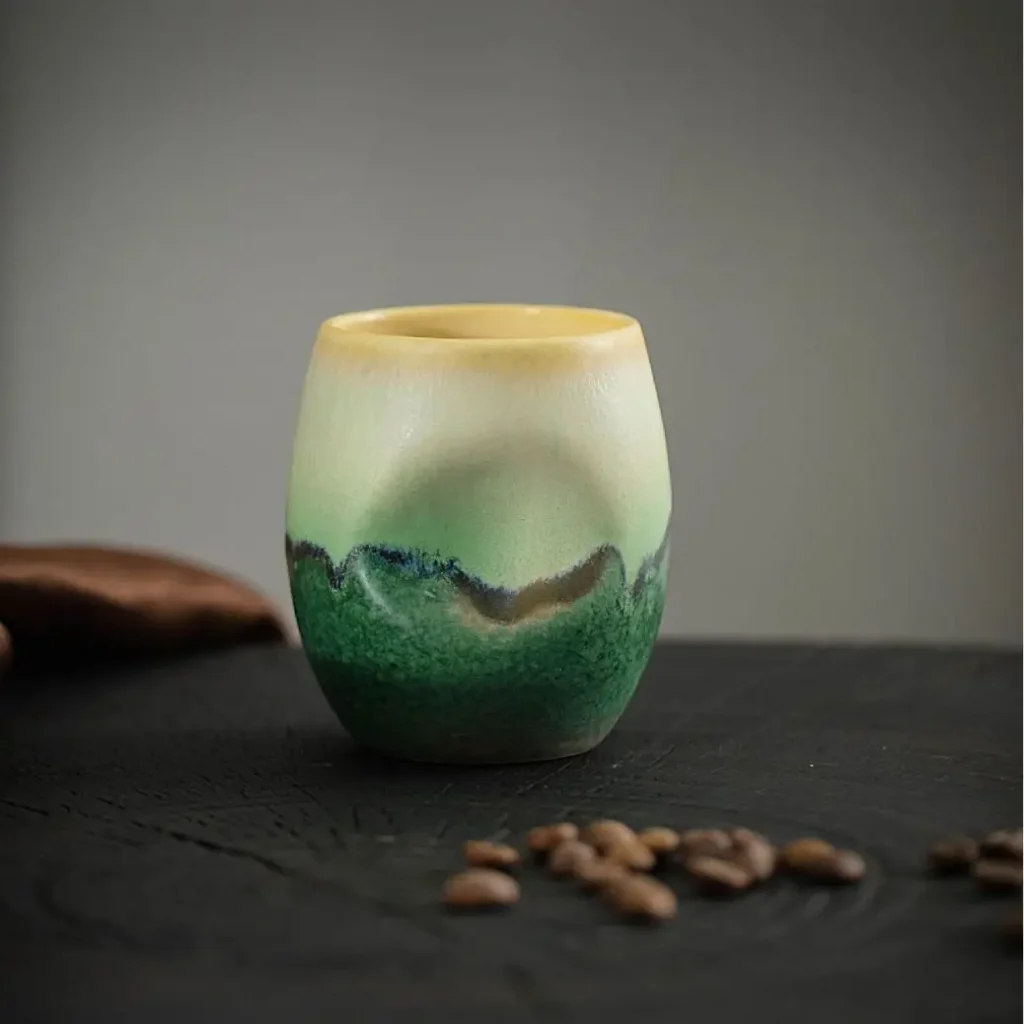 230ml Creative Coarse Pottery Mug Japanese Style Ceramic Tea Cup Coffee Drinkware Handmade Pottery Cup Best Gift