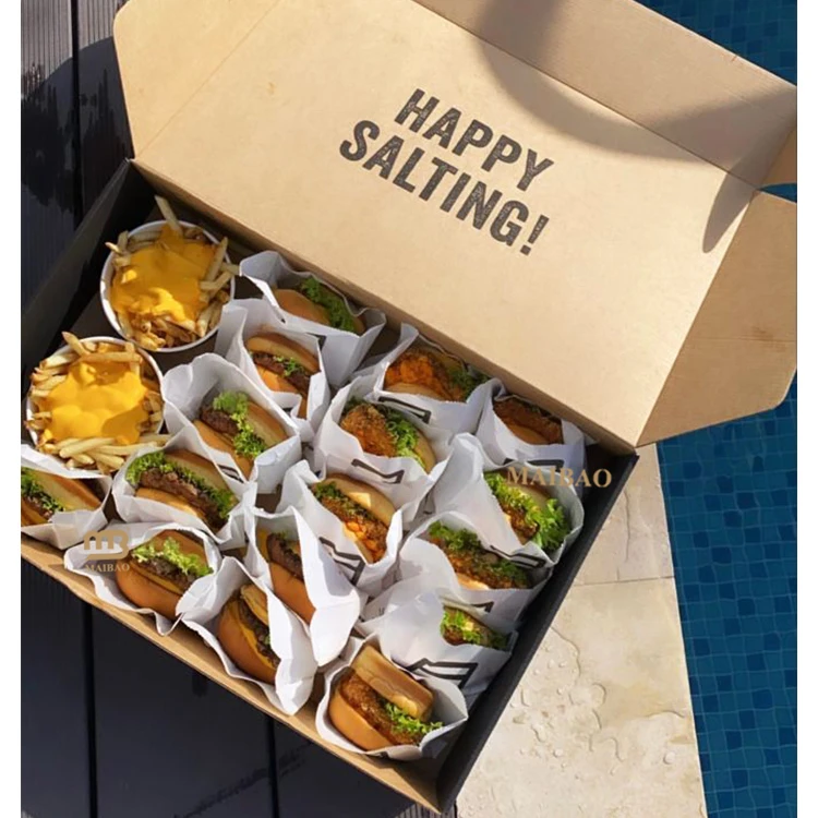 Пользовательский логотип, еда на вынос, кебаб, шаурма, бумажная коробка, одноразовая упаковка для еды на вынос, ланч-боксы, коробка для сбора уличной еды