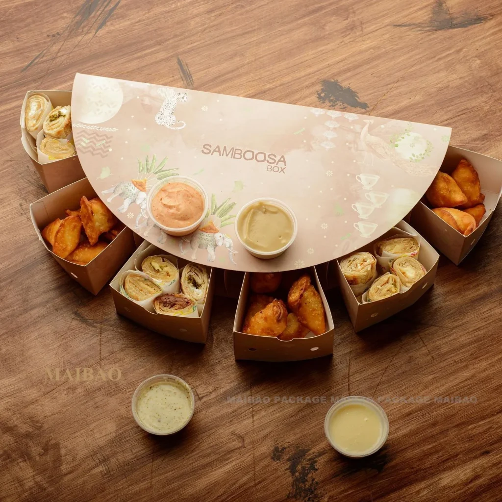 Изготовленная на заказ экологически чистая бумажная коробка для кейтеринга, еда на вынос, десертная тарелка, коробка для послеобеденного чая, фруктов, кондитерских изделий, упаковочная коробка для печенья, вставка