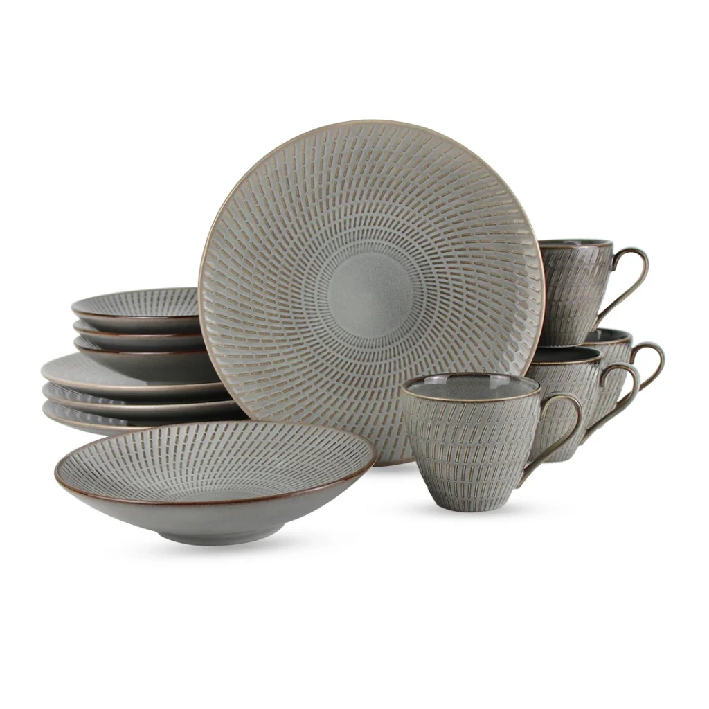 Тарелки и миски для отелей и ресторанов, набор тарелок для шведского стола, столовая посуда в деревенском стиле, набор столовых тарелок