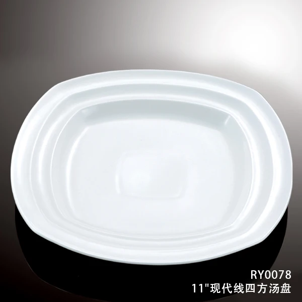 Высококачественная круглая плоская тарелка для спагетти в отеле и ресторане, белая керамическая посуда, набор столовой посуды, принадлежности для отелей