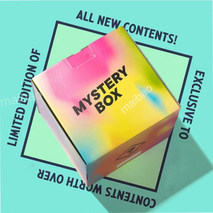 Пользовательская переработка Уход за кожей Красота Ювелирные изделия Бумажная коробка с логотипом Портативная крафт-гофрированная подарочная одежда Почтовая упаковка Тайная коробка