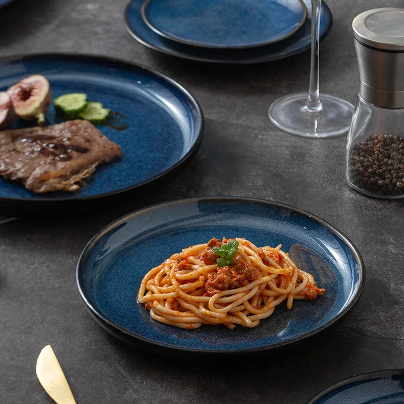 10.5 European Style Customized Ceramic Round Dinner Catering Dinner Plates for Restaurant