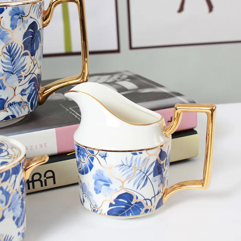 15PCS Ceramic Coffee Set Bone China Afternoon Gift Box Tea Red Tea Set Coffee Cup and Saucer