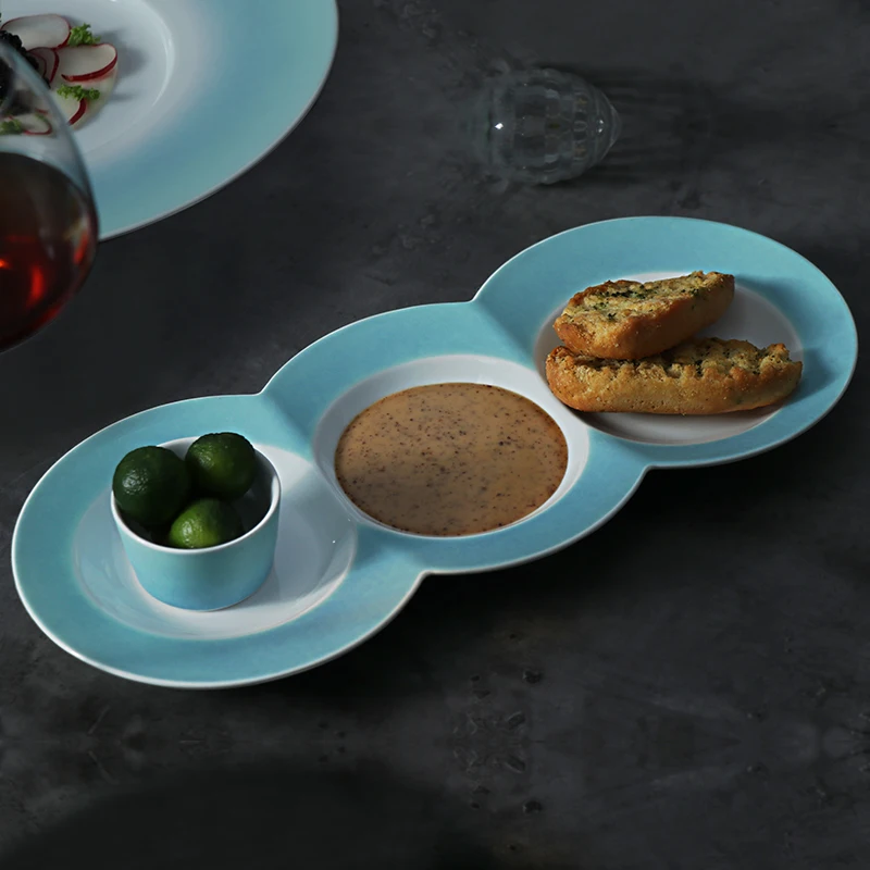 Поставка гостиничных скандинавских керамических тарелок, роскошная посуда, тарелки для ресторанов, оптовая продажа тарелок для отелей