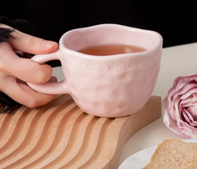 Новые продукты, креативный дизайн, матовая скандинавская уникальная чайная чашка, керамическая кофейная кружка на заказ с ручкой-бабочкой