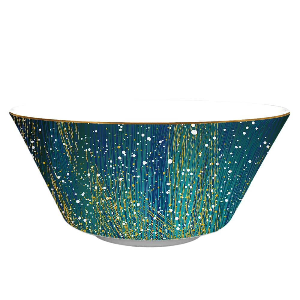 Горячий китайский дизайн, синяя керамика, 10,5-дюймовые основные обеденные тарелки, 12-дюймовые наборы посуды для зарядных тарелок для свадебных мероприятий