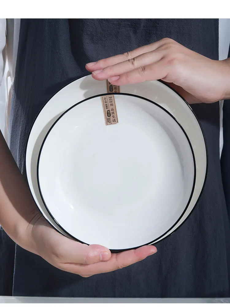 Simple Rose Diamond Ceramic Tableware Set Cute Design Porcelain Container Soup Wedding Party Home Use Stocked Home Gift Box