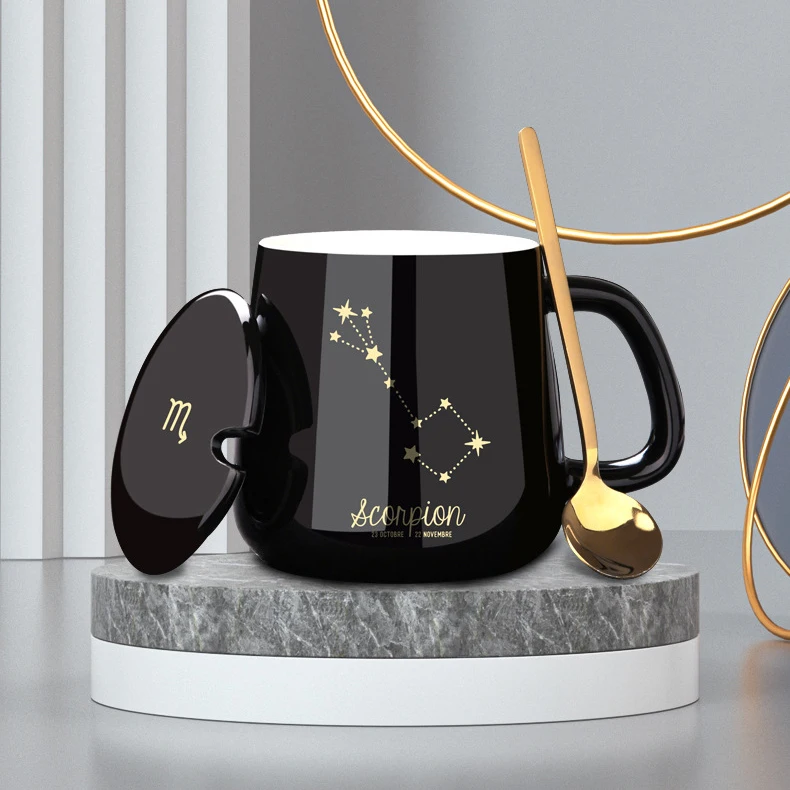 Christmas Gift Box Mug Ceramic Porcelain Mug With Spoon Coffee Mug Customizable Coffee Cup Reusable Coffee Cup