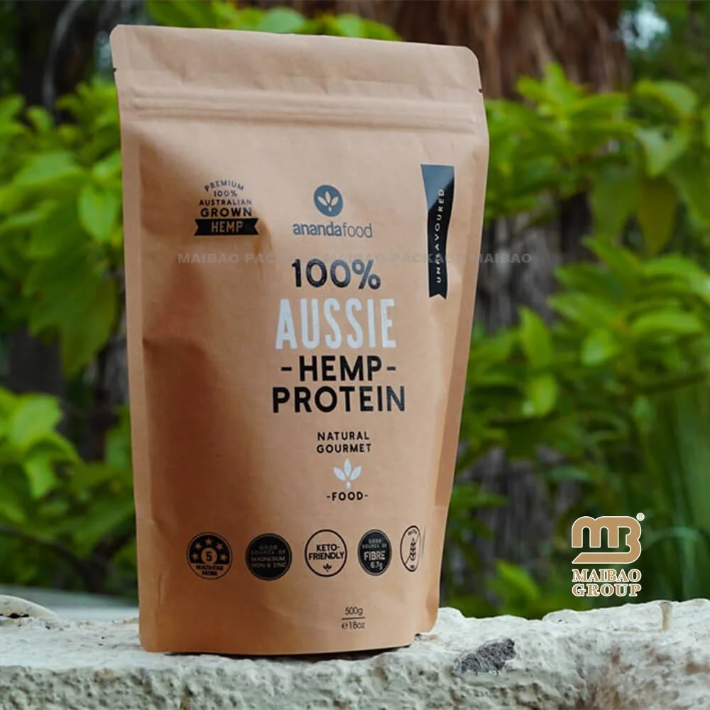 Производители цифровой печати на заказ Встаньте Упаковка для пищевых продуктов на молнии Пластиковый пакет Мешок для порошка сывороточного протеина с застежкой-молнией