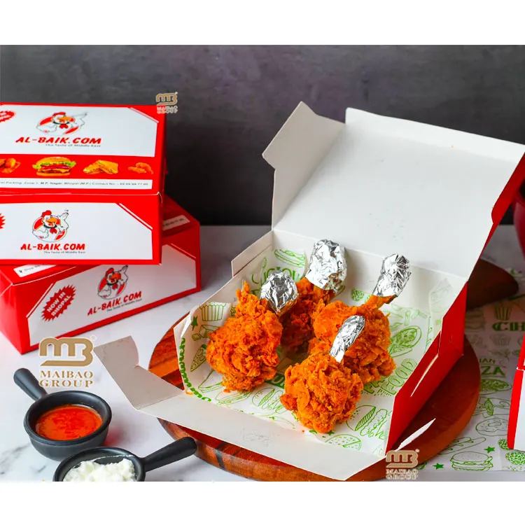Персонализированная картонная коробка для Саудовской Аравии Al Baik с вашим собственным логотипом для пиццы, гамбургера, жареной капусты, курицы на гриле